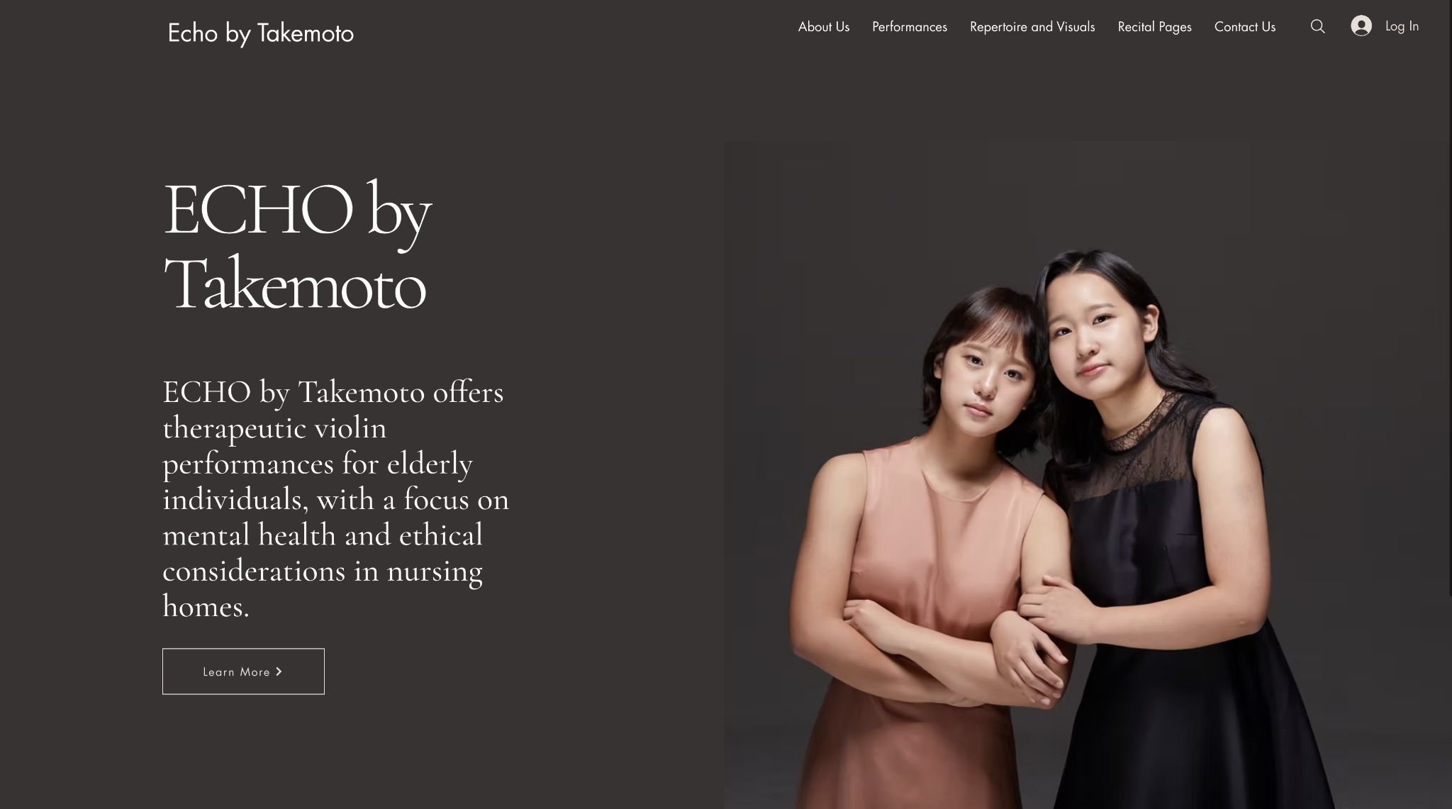 ECHO by Takemoto website homepage